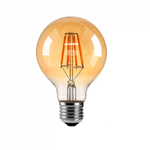 G80 E27 LED Filament Bulb Manufacturer G80 E27 LED Filament Edison Bulb | Amber Tea Color Vintage Decorative Light Bulb