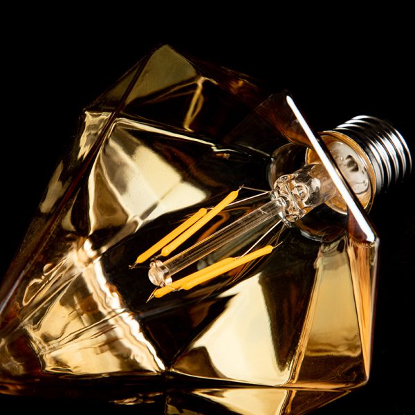 Diamond Shaped LED Filament Bulb