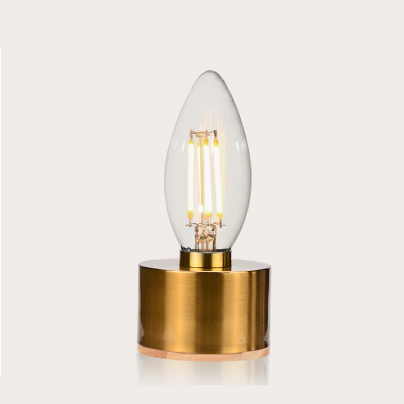 Candle shaped decorative filament bulb