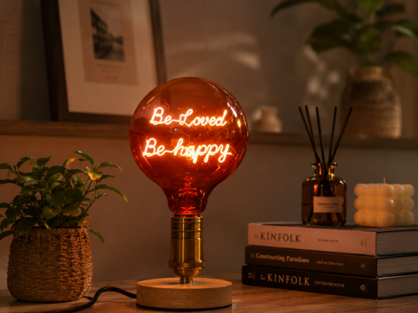Be-loved Be-Happy-3 Red G125 Be-Loved Be-Happy LED Filament Decorative Bulb