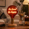 Be-loved Be-Happy-4 Red G125 Be-Loved Be-Happy LED Filament Decorative Bulb