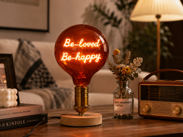 Be-loved Be-Happy-4 Red G125 Be-Loved Be-Happy LED Filament Decorative Bulb